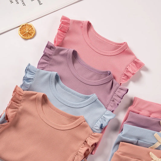 2 Piece Summer Suit for Preschool Girls