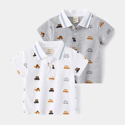 Boy Polo School Shirt  Car Casual