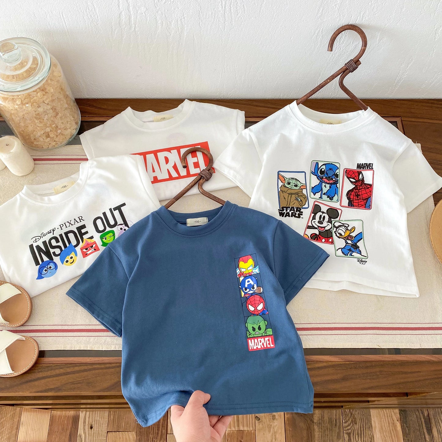 Boys Round Neck T-shirt Short Sleeved T-shirt