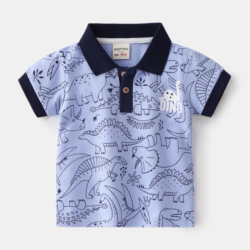 Boy Polo School Shirt  Car Casual
