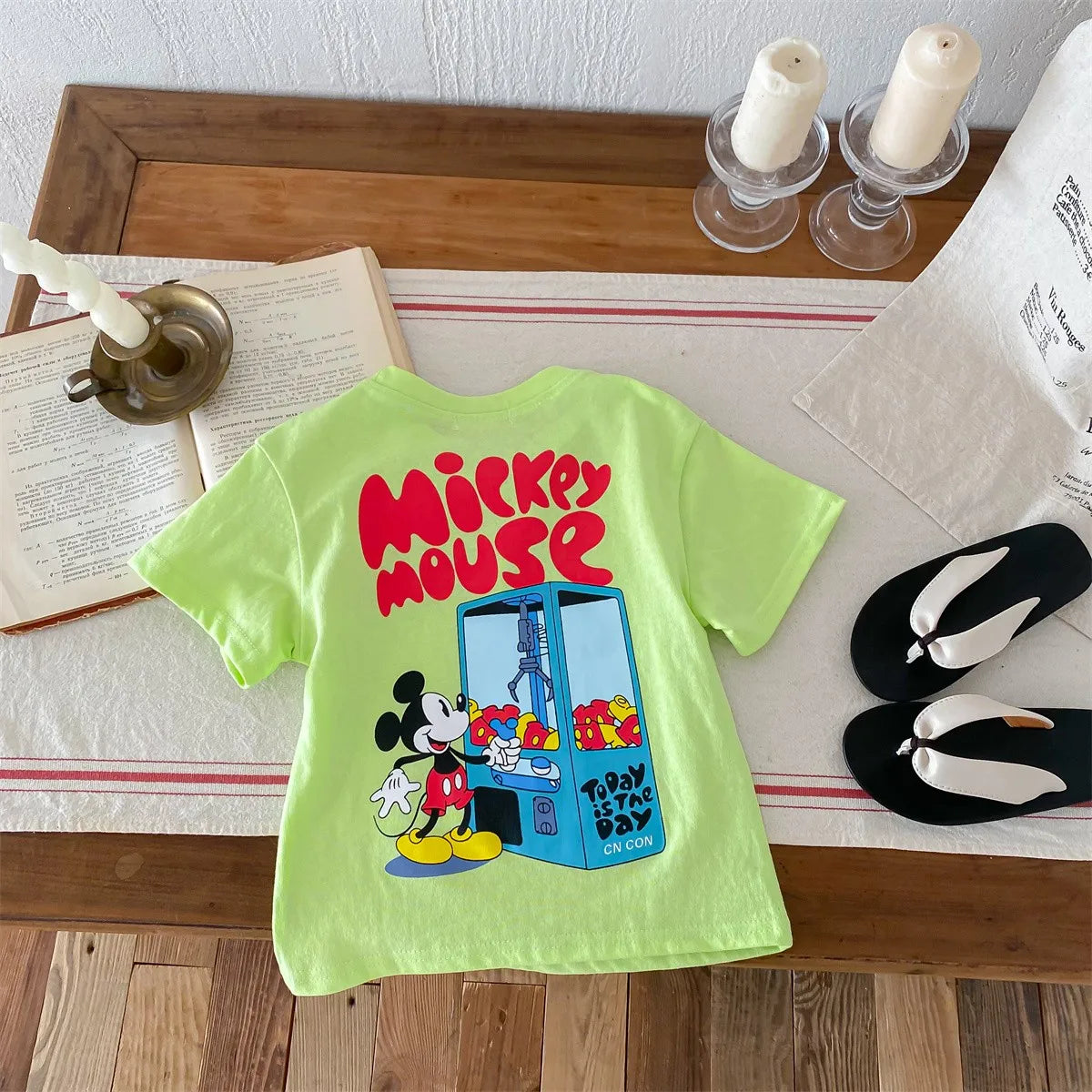 Boys T-shirt Printed Cartoon Fashion Loose Short Sleeve Top