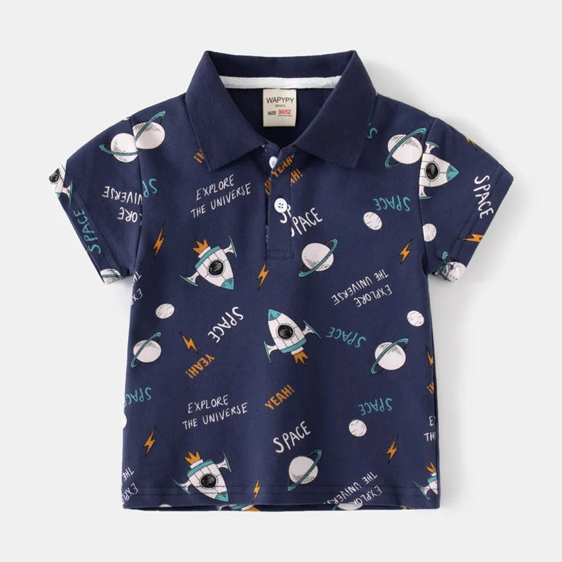 Boy Polo School Shirt  Car Casual