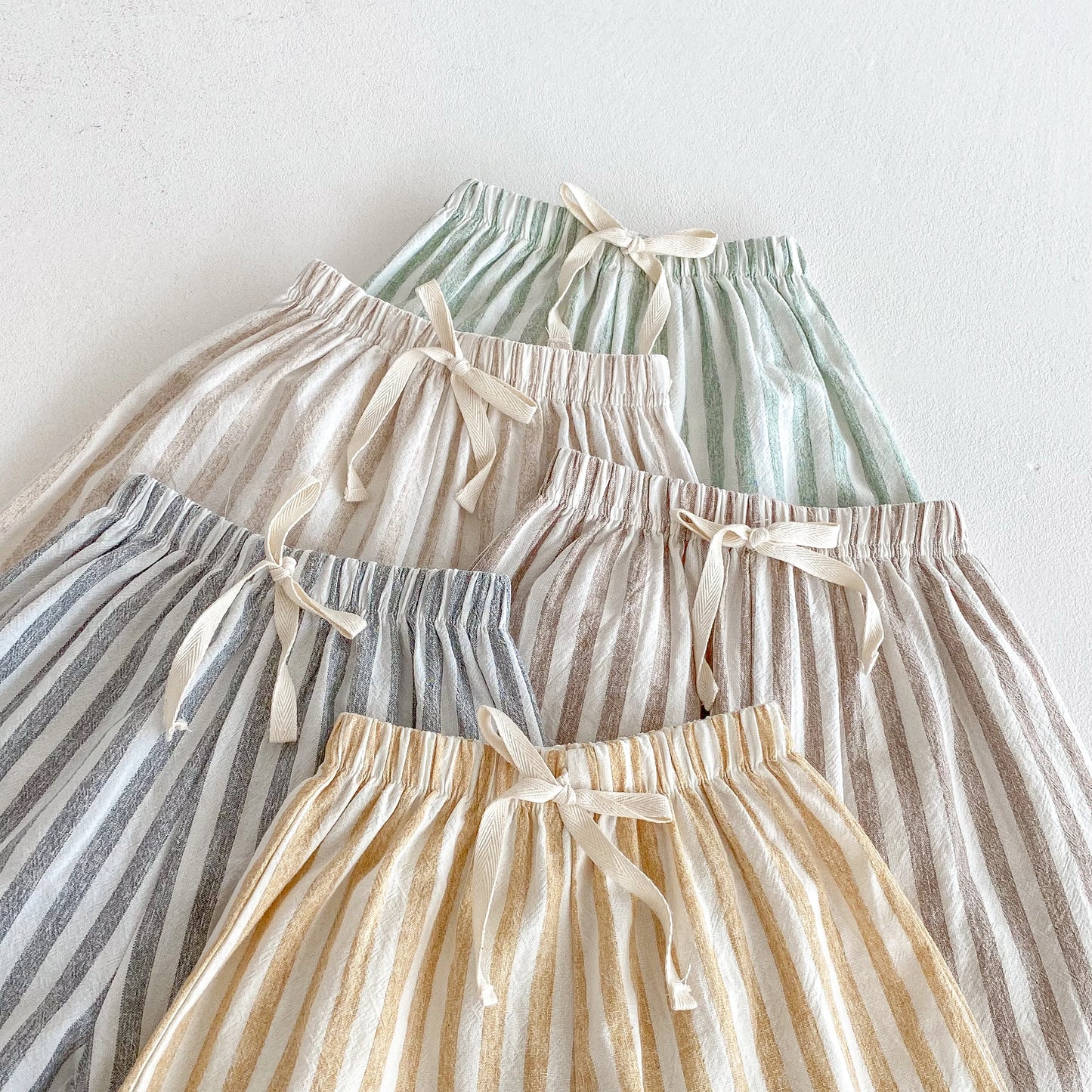 Vintage Linen Cotton Stripe Pants for Boys Casual