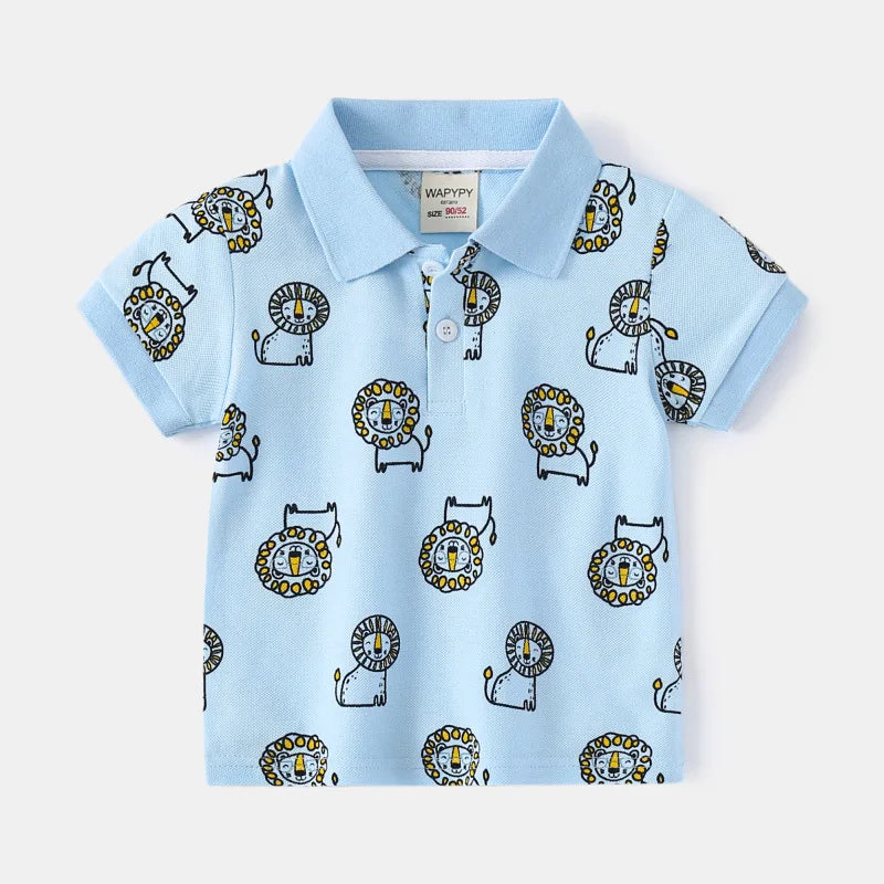 Boy Polo School Shirt  Car Casual