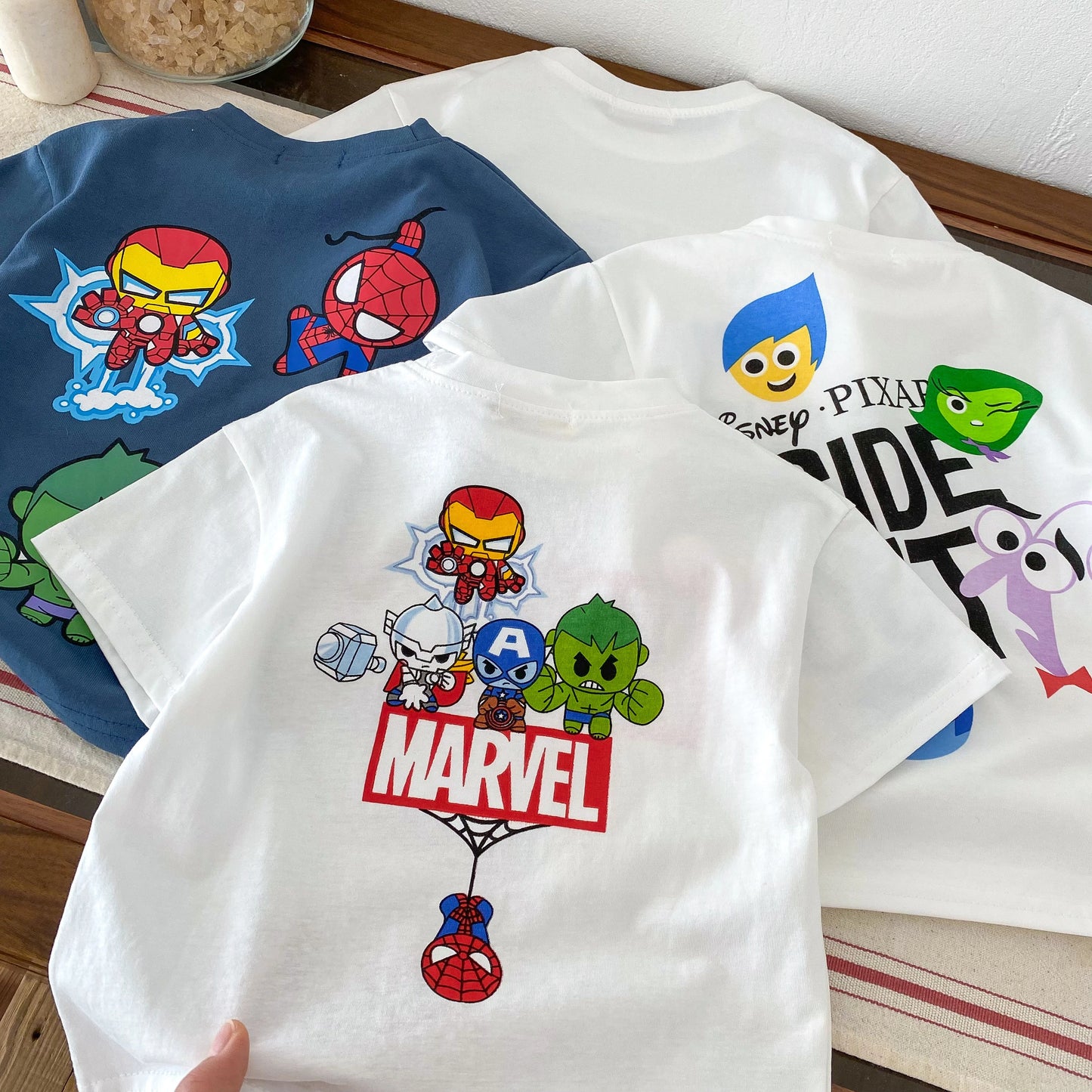 Boys Round Neck T-shirt Short Sleeved T-shirt