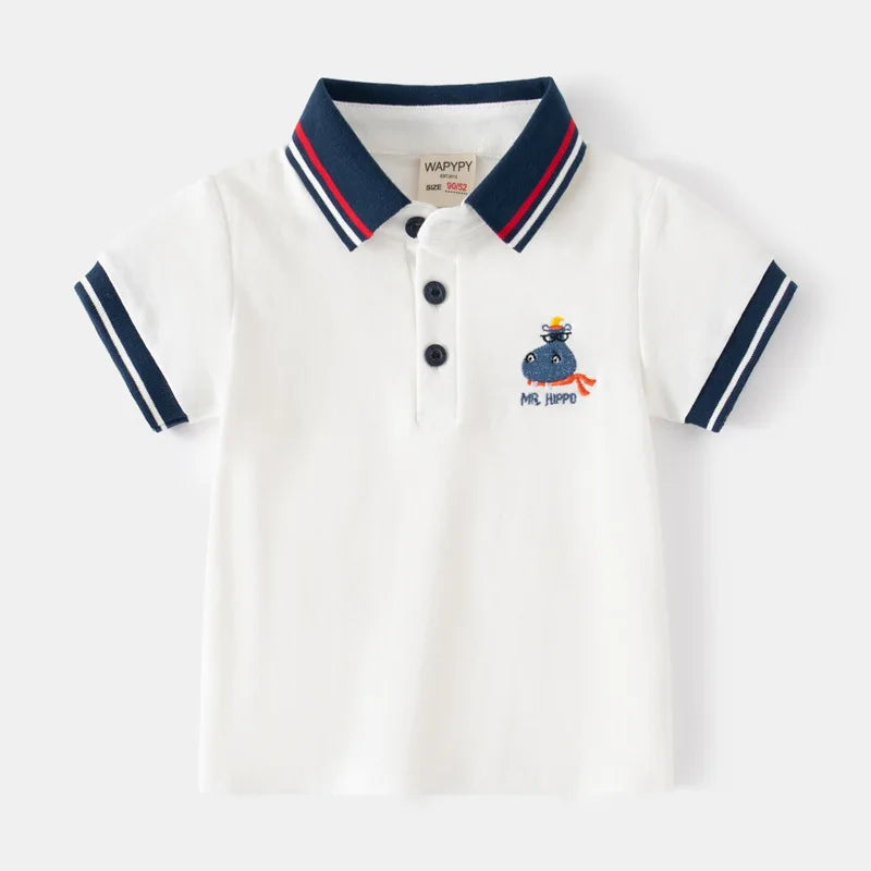 Boy Polo School Shirt  Car Casual
