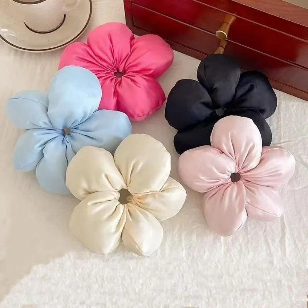 Sweet Big Bread Flower Scrunchies Large Hair Ties