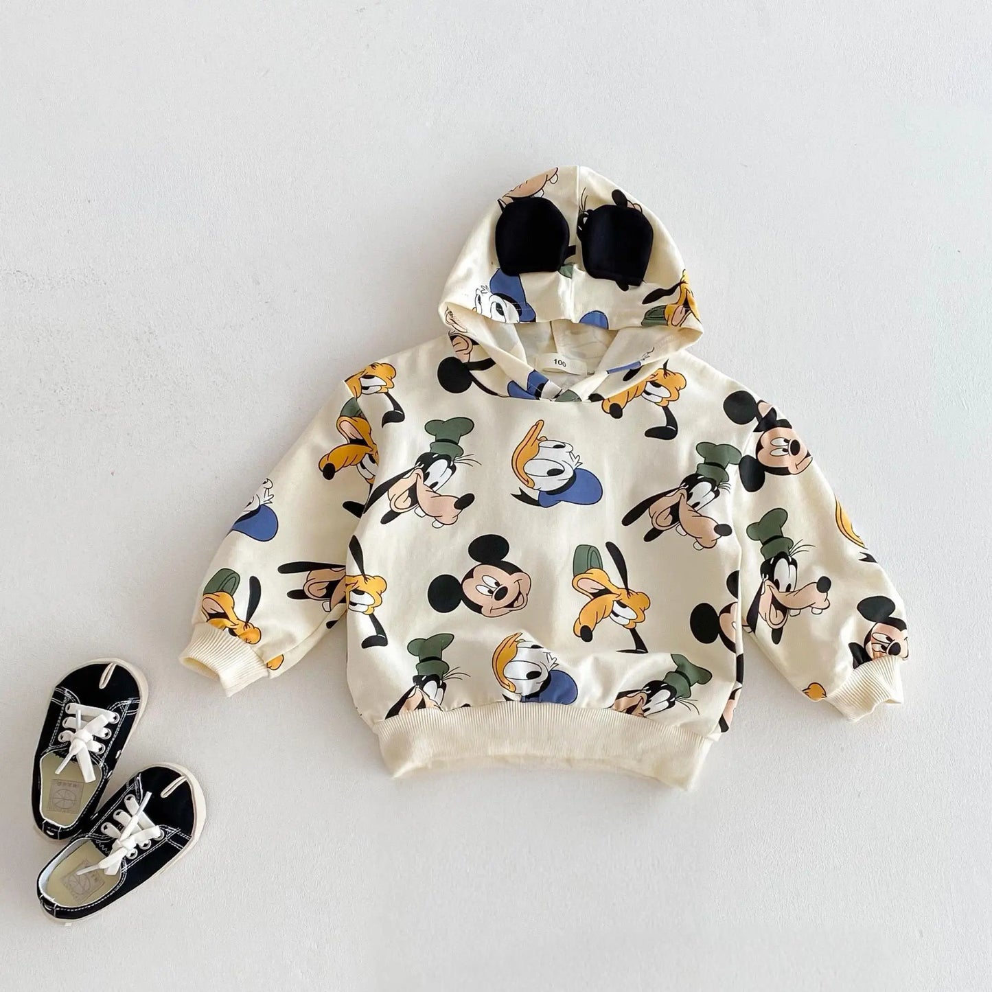 Long Sleeve Hooded Tops Loose Fashion Cartoon