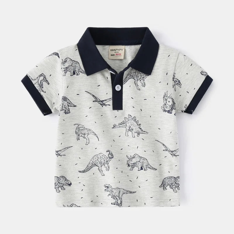 Boy Polo School Shirt  Car Casual