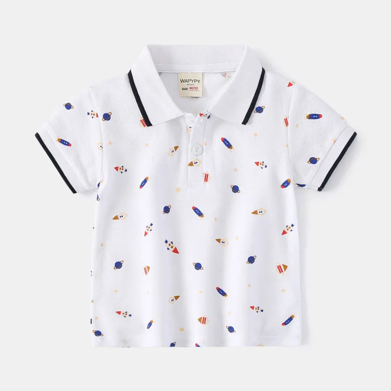 Boy Polo School Shirt  Car Casual