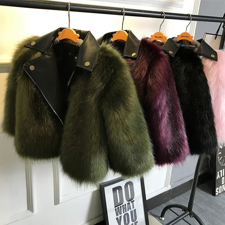 Faux Fox Fur Coat