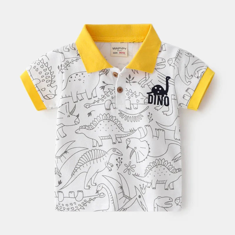 Boy Polo School Shirt  Car Casual