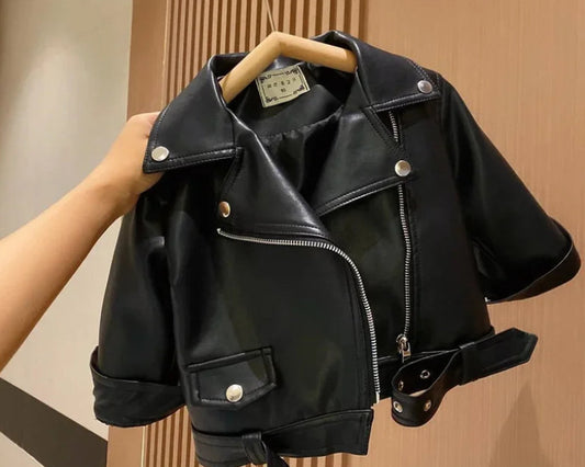 Spring Autumn Boys Leather Jackets