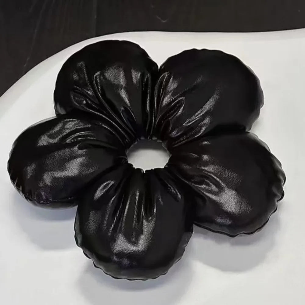 Sweet Big Bread Flower Scrunchies Large Hair Ties