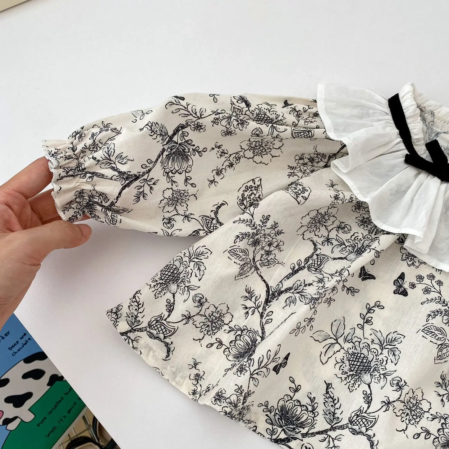 Long Sleeve Shirt+Short Princess Two-piece Suit